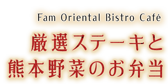 厳選ステーキと熊本野菜のお弁当